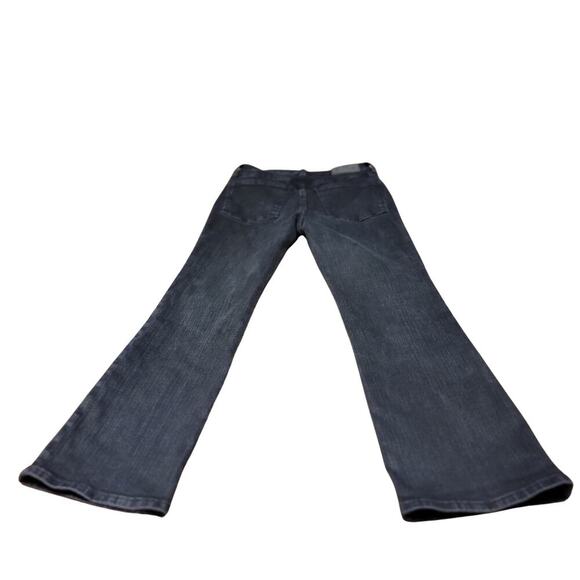 MADEWELL Black Rinse Wash Mid-Rise Kick Out Jeans Womens 26 Polished Casual Y2K - Picture 5 of 16